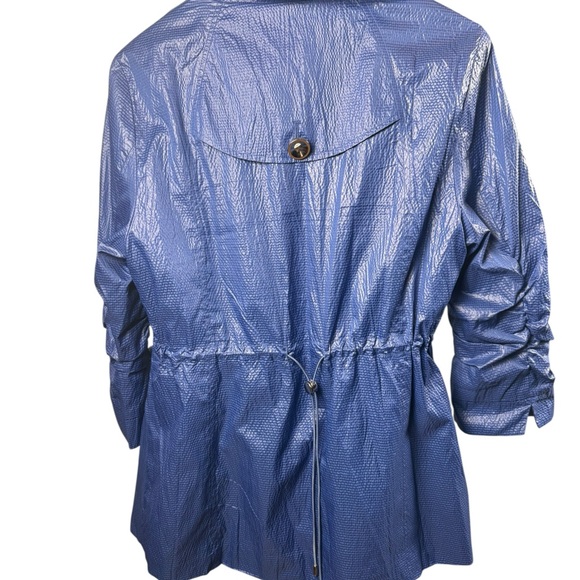 Christopher & Banks Shimmering Blue Blazer HP - Picture 3 of 16